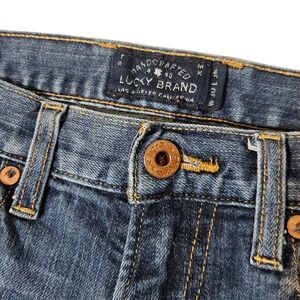 Lucky Brand 121 Heritage Slim Mens Dark Wash Denim Jeans Size 30 W 36 L